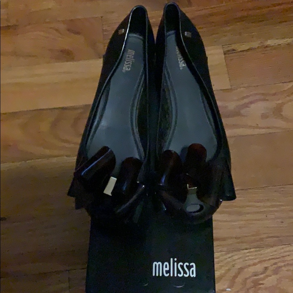 Melissa black flats size 9